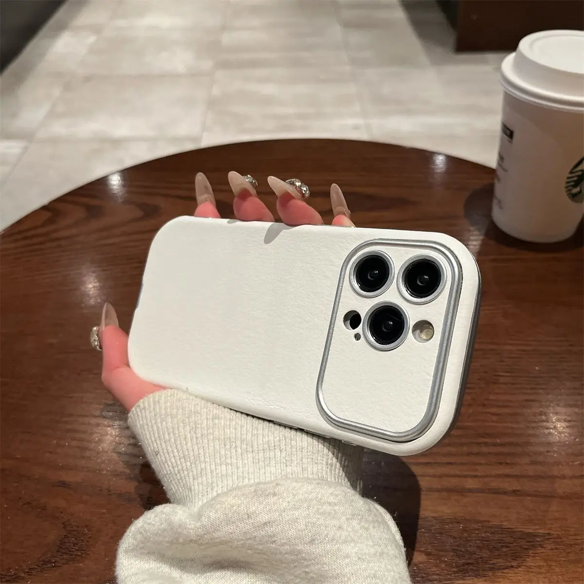 

High appearance level iPhone13 plated iPhone12 Skin print iPhone14 Large window iPhone16promax phone case iPhone15