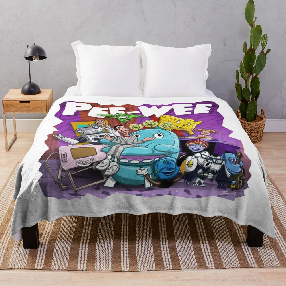 Pee Wee Throw Blanket Luxury Blanket Sofa Blankets Furry Blanket