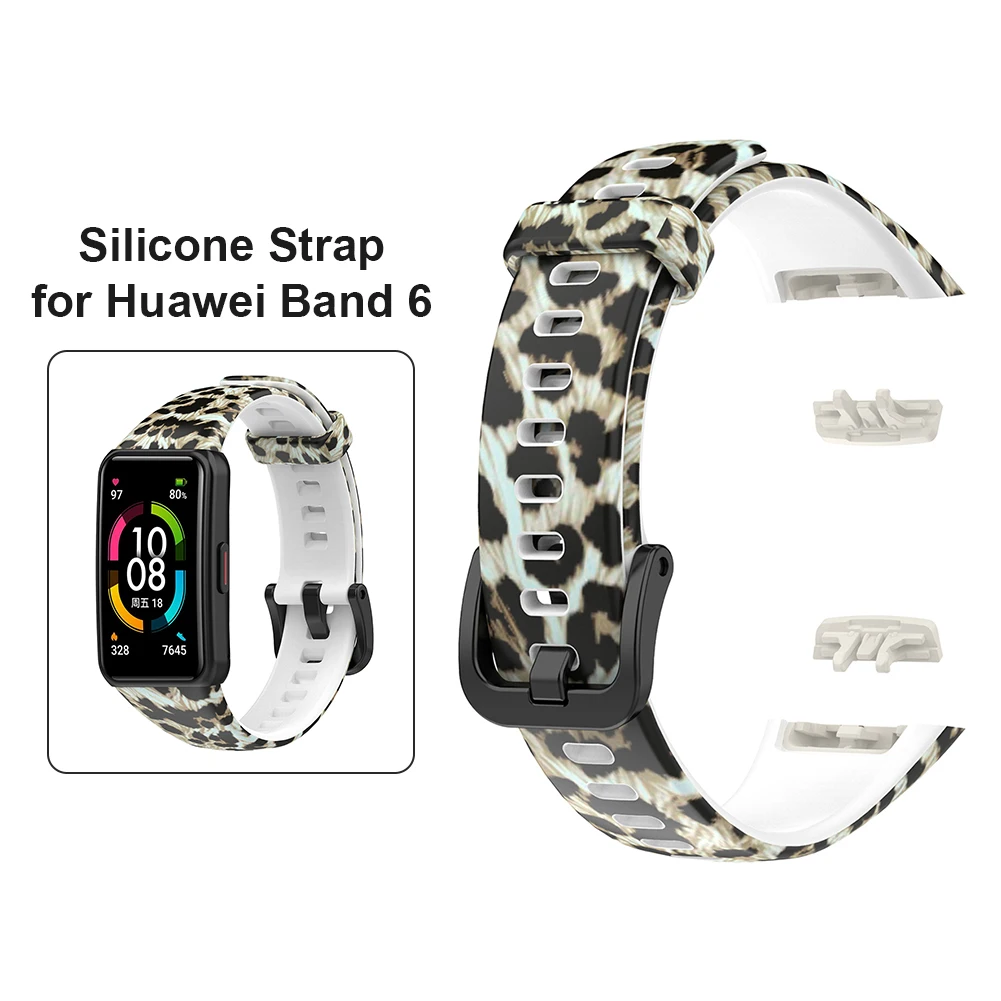 Soft Silicone Adjustable Bracelet Strap Watch Band Wristband Replacement for Huawei Band 6/4/2/Band 6/4/2 Pro GT2/GT2 pro strap