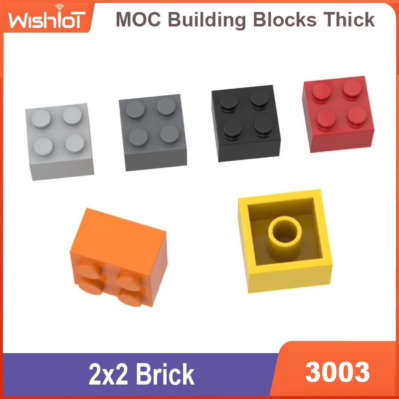 

10pcs 2x2 Bricks 3003 Classic Educational DIY Splicing Accessories Toy Building Blocks Compatible Assembles Particles