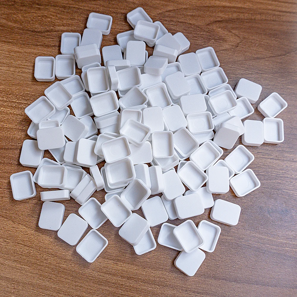 

50/100pcs Quarter Watercolor Pans, 1ml White Plastic Empty Paint Pans for Watercolor Palette, Travel Sets, DIY Solid Paints, Rep