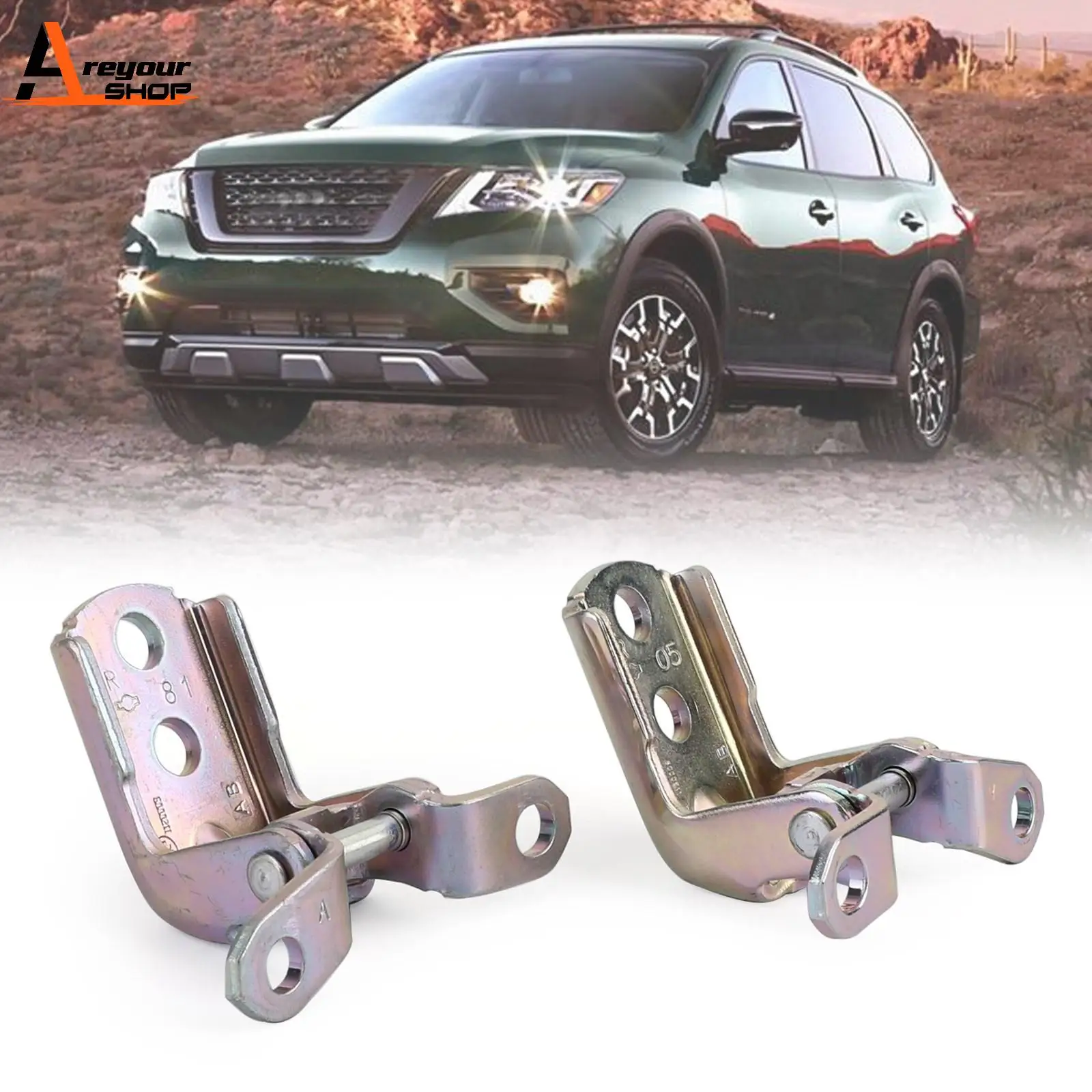 Areyourshop Car Front Upper&lower Door Hinges Set For Nissan Patrol GU Y61 824212J000 82420-2J00A Car Accessories Parts