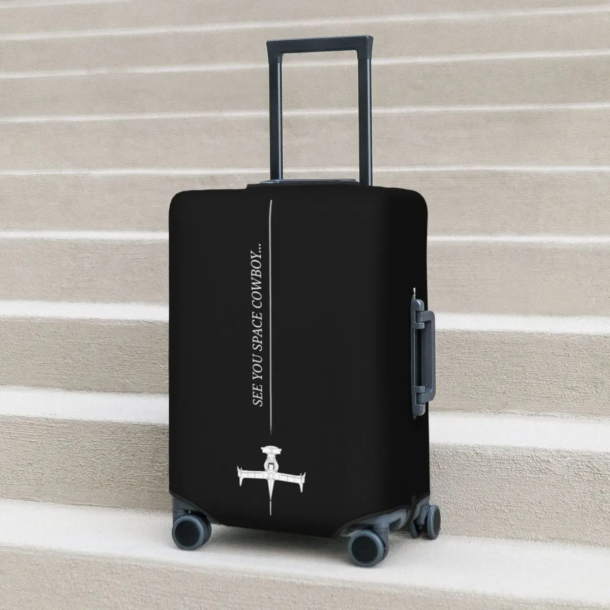 

Space Cowboy Bebop Swordfish (1) Suitcase Cover Protection Elastic Travel Luggage Protector Covers for 18-32 Inch