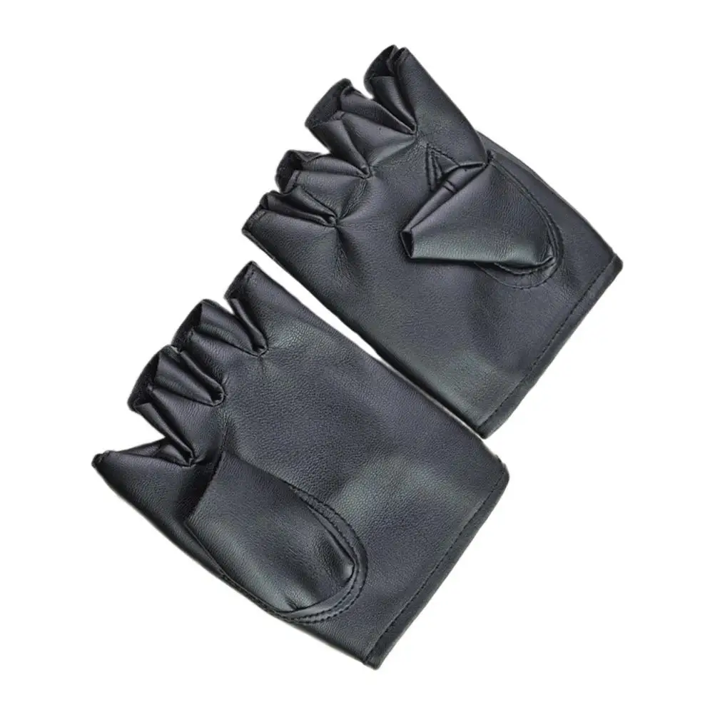 Finger Goth Thermal Cashmere Sports Men Punk Rivet Sports Winter Rivet Punk Warm Half-Finger Gloves Rękawiczki