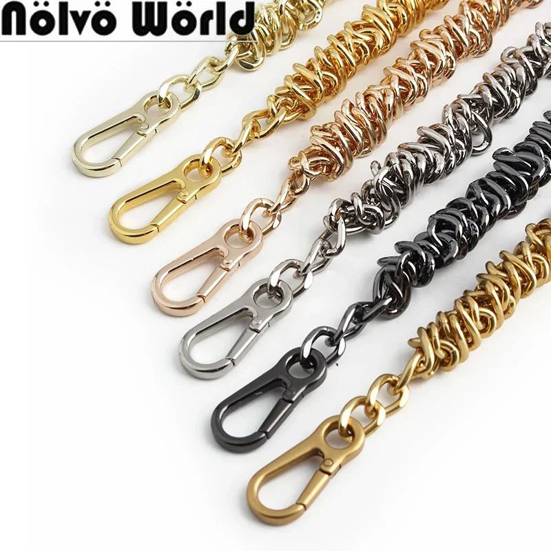 2/10/20PCS 39/75CM Aluminium Metal Chains With Buckles For Replacement Crossbody Shoulder Bags Purse Handbags Belt Accessories