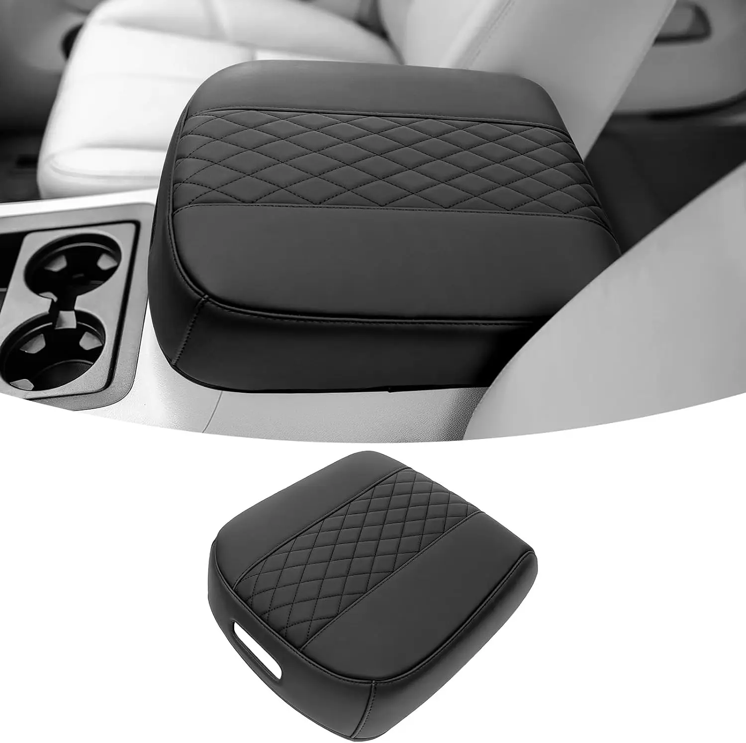 For Chevy Silverado/GMC Sierra 2007-2013, Tahoe & Suburban & Yukon & Avalanche, Car Armrest Cover Accessories Center Console