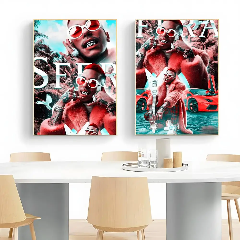 Italian Energetic Popular Singer S-Sfera E-Ebbasta Poster Wall Art Print Poster Decorative Mural Home Decor Gift Unframed