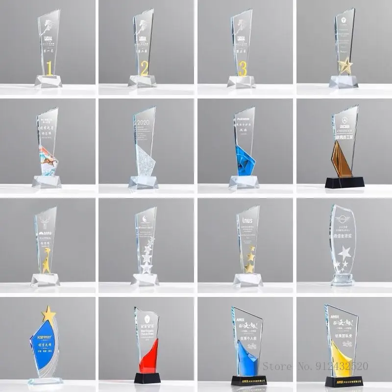 

Хрустальная медаль Blade Excellent Employee Sales Company Award Сувенирный гравировальный трофей, Элитная пентаграмма, Украшение для дома, Новинка, 1 шт.