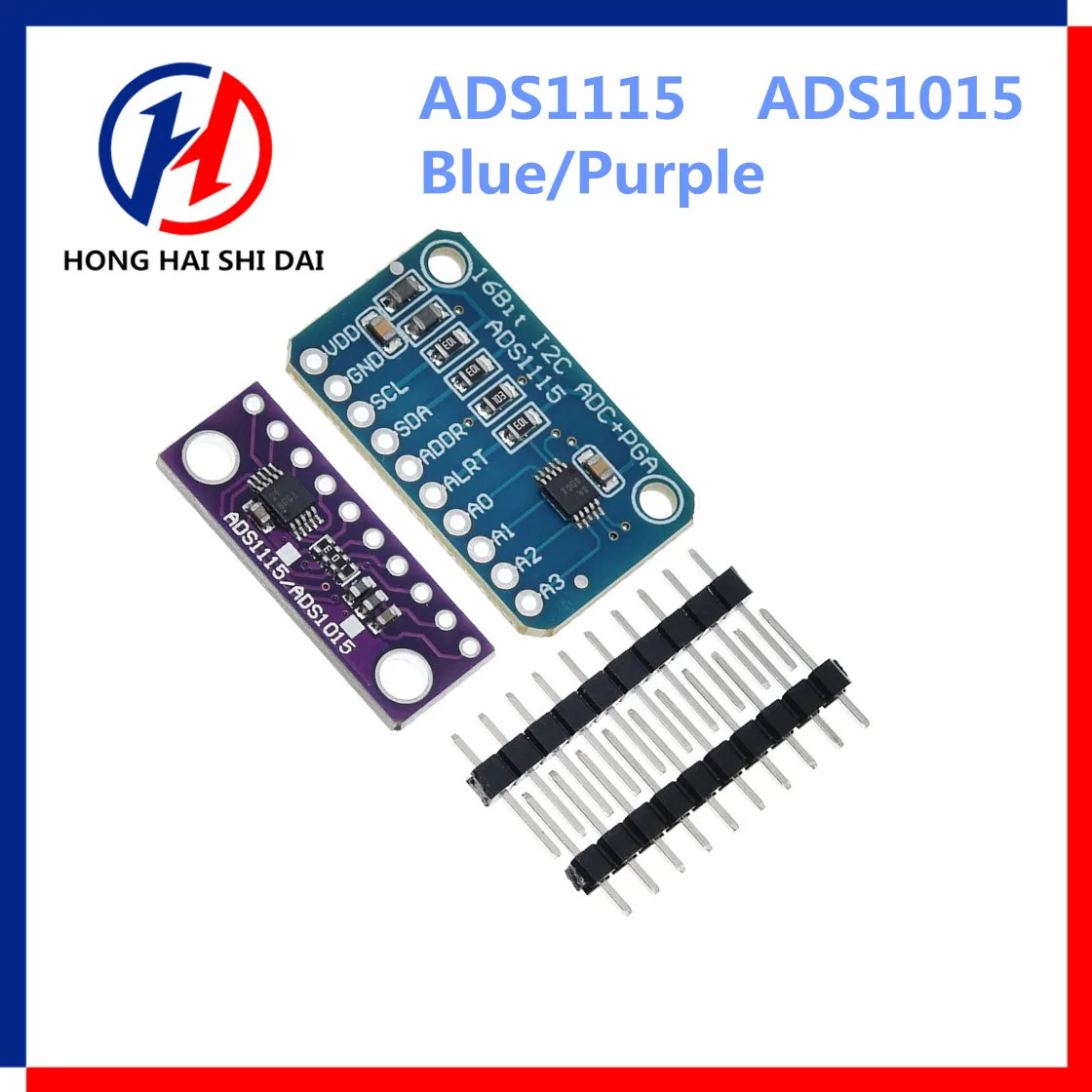 ADS1115 ADS1015 16 Bit I2C Precision ADC Module 4 Channel Development Board Pro Gain Amplifier 2.0VA 5.5V for RP