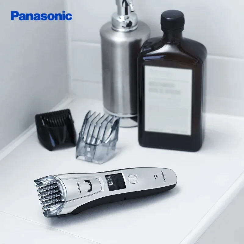 ماكينة تشذيب باناسونيك متعددة العواصف للرجال لشعر اللحية والجسم 39 إعداد طول الكسوة مع 3 ملحقات تشغيل لاسلكي