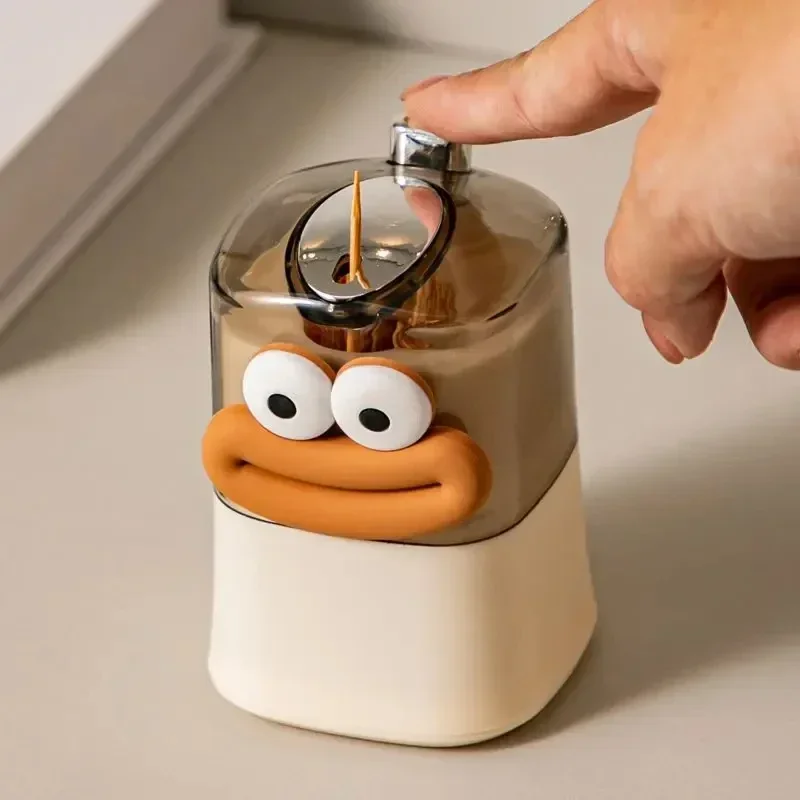 Creative Toothpick  Home Living Room Dining Room Push-type Toothpick Holder Storage Box Automatic Pop-up Toothpick Box