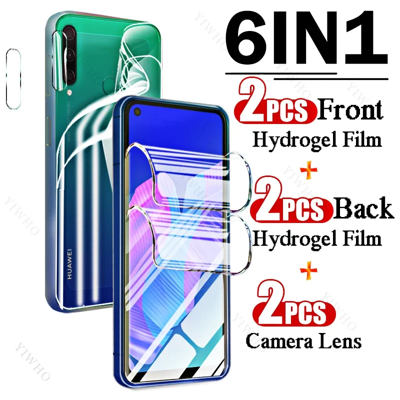 9in1 Full Cover Front Back Hydrogel Film for Huawei P40 Lite E Fingerprint Screen Protector for Huawei P 40 LiteE Camera Lens HD