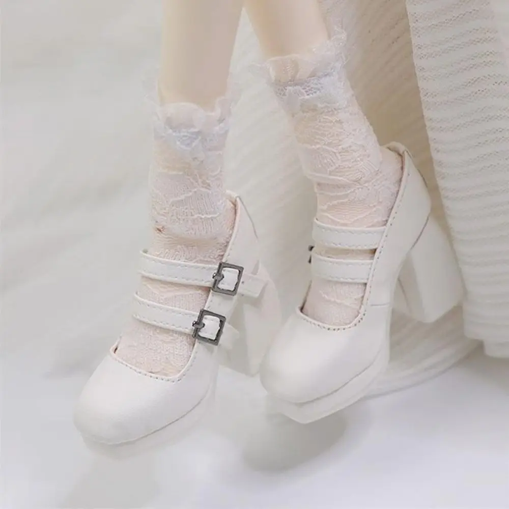 Mode Puppe Schuhe Sexy Nette Prinzessin High Heels DIY Zubehör PU Leder Spielhaus Schuhe für 1/3 1/4 BJD 45/60 cm Puppen
