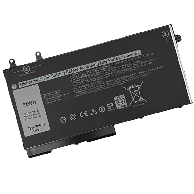 

R8D7N Laptop Battery for DELL Latitude 5400 5500 Precision M3540 3540 Inspiron 7590 7591 7791 2-in-1 1V1XF C5GV2 11.4V 51Wh