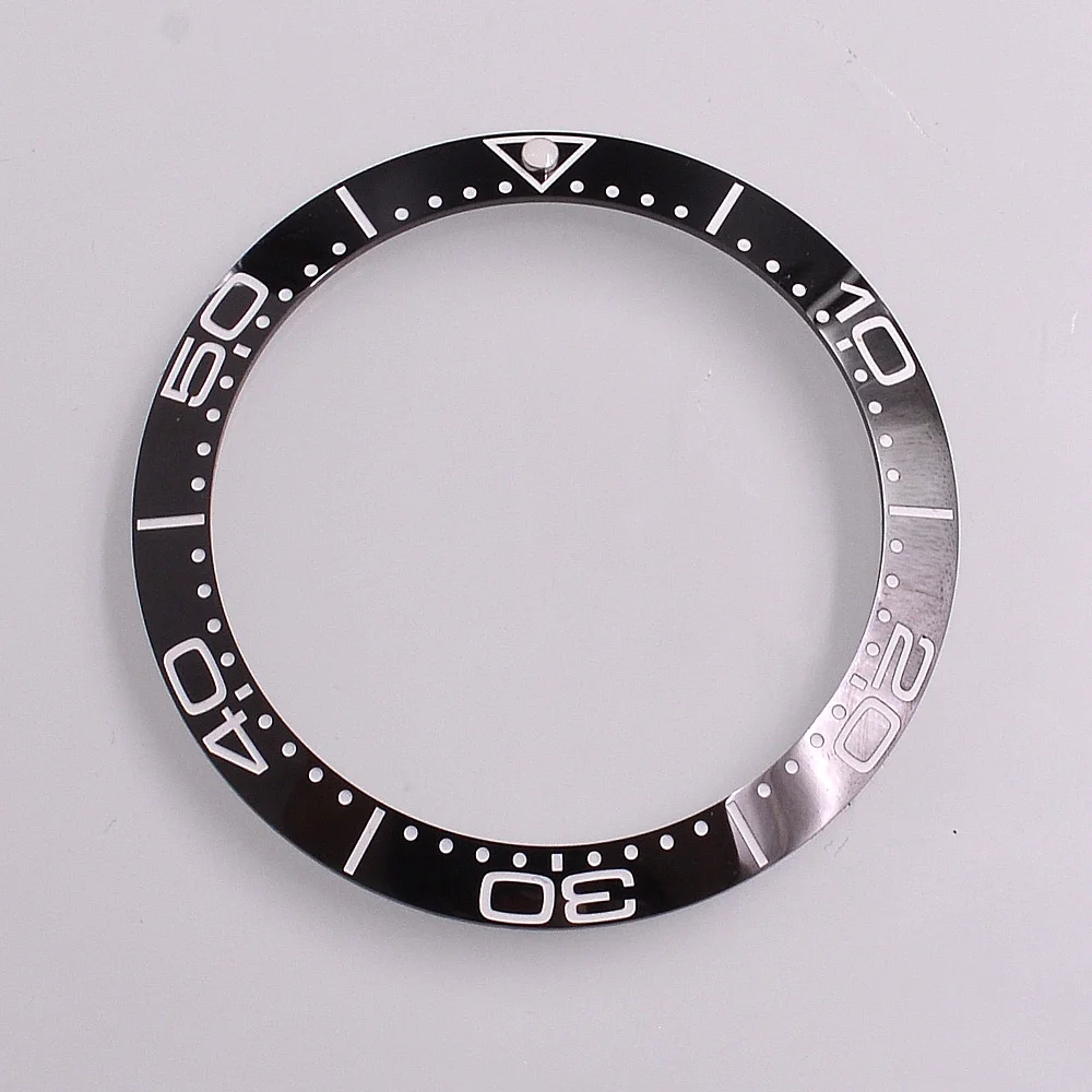 Insert de lunette en céramique 38mm x 30.5mm, pièces de rechange pour montre