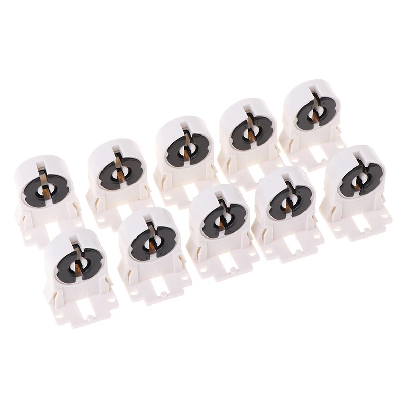 10pcs/20pcs/pack T8/G13 Fluorescent Lamp Holder Heat-Resistant Lamp Holder Light Tube Holder Lamp Accessories