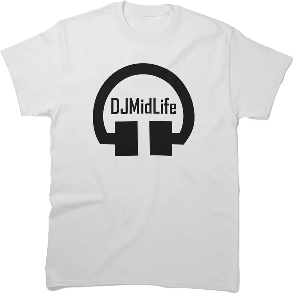 Unisex T-shirt The Cool Dj Friends Midlife Birthday Black Sve Logo Tee Cotton T-shirt for Christmas Holidays