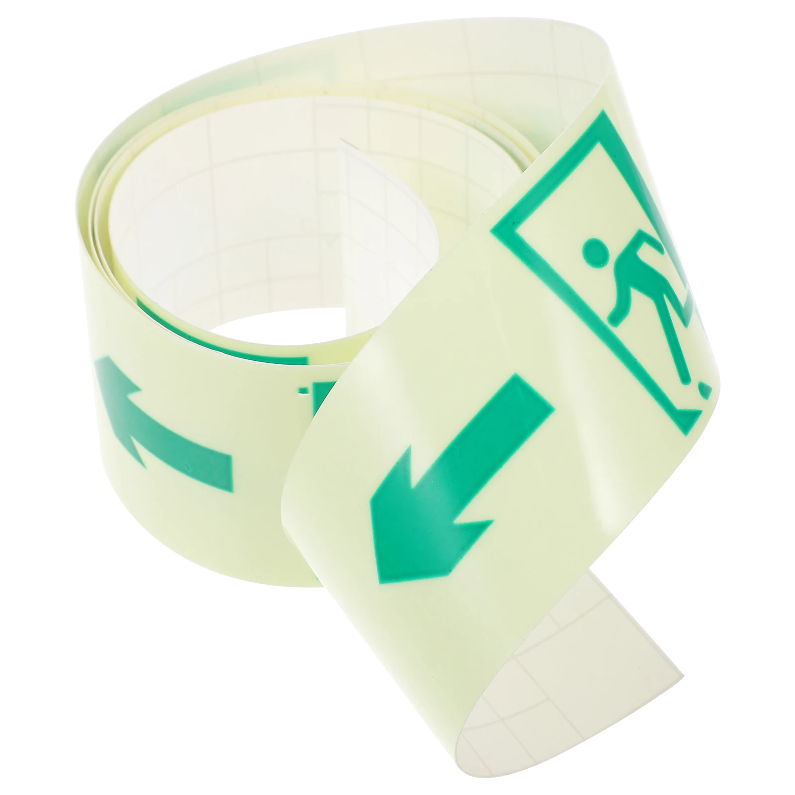 1 Roll Night Glow Safety Warning Sticker Luminous Direction Symbol Decal Facility Caution Sign For Apartment