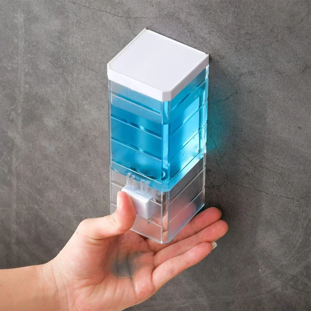 

250ml Soap Dispenser Wall Mount Manual Soap Dispenser Wall Mounted For Bathroom Kitchen Hotel, Shampoo Container Plastic