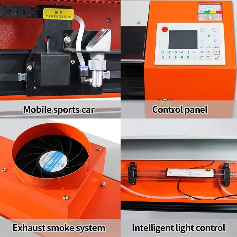 LY-1390 Full Automatic High-Speed CO2 Laser Cutting Plotter Computer Lettering Machine Edge Tracing Membrane Digital Printers