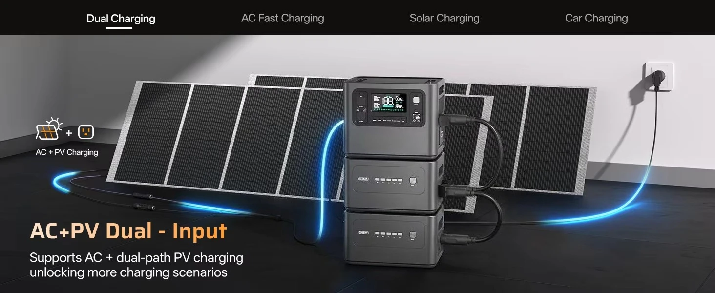 Aferiy  AF-P280-B 4 Times 2048Wh Lfepo4 Heavy Duty Solar Generator Vice Packs Storage System Expandable Battery Sea freight view 5