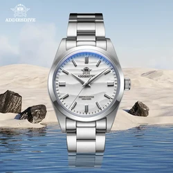 ADDIESDIVE 36mm Männer Luxus Uhren 10Bar Wasserdicht Wüste Zifferblatt AD2030 Blase Spiegel Glas Business Freizeit Quarz uhren