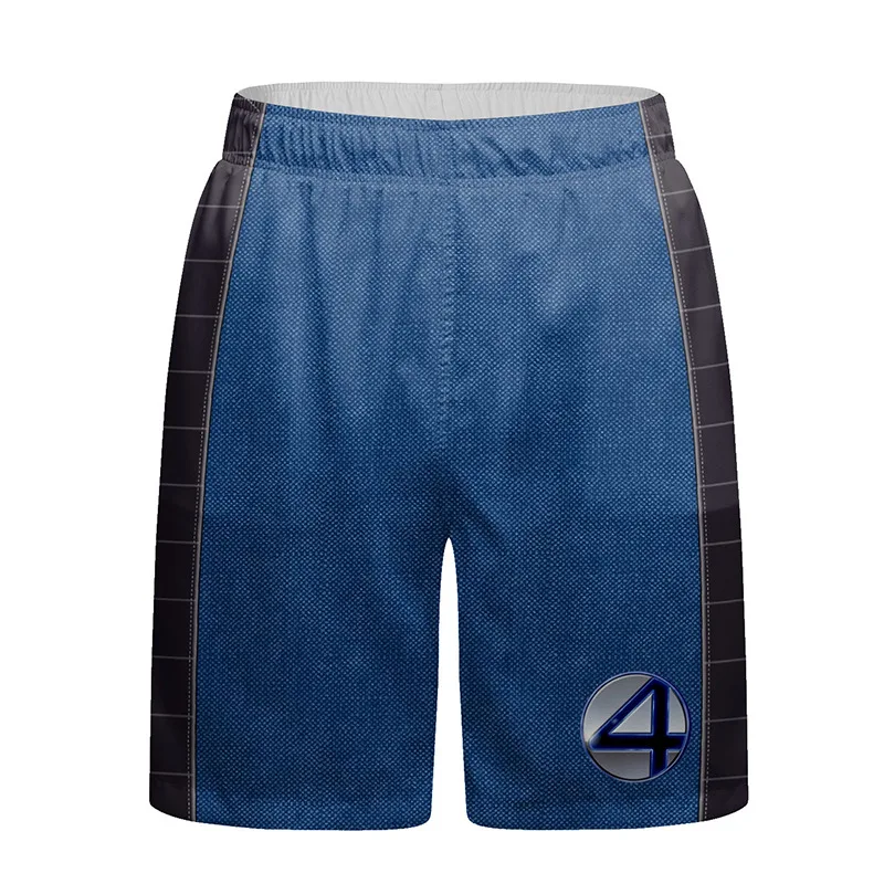 Fantastic Four Long Sleeve T Shirt Shorts Breathable Running Clothing Outdoor Casual Top Pants Sports Fitness Clothes for Men