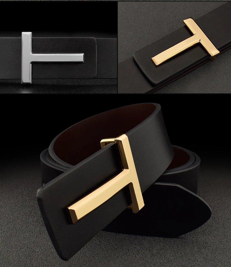 3,6 cm Neue Hochwertige männer Echtes Leder Designer Gürtel Business Casual Rindsleder Legierung Pin Schnalle Gürtel für Männer – Detail 4