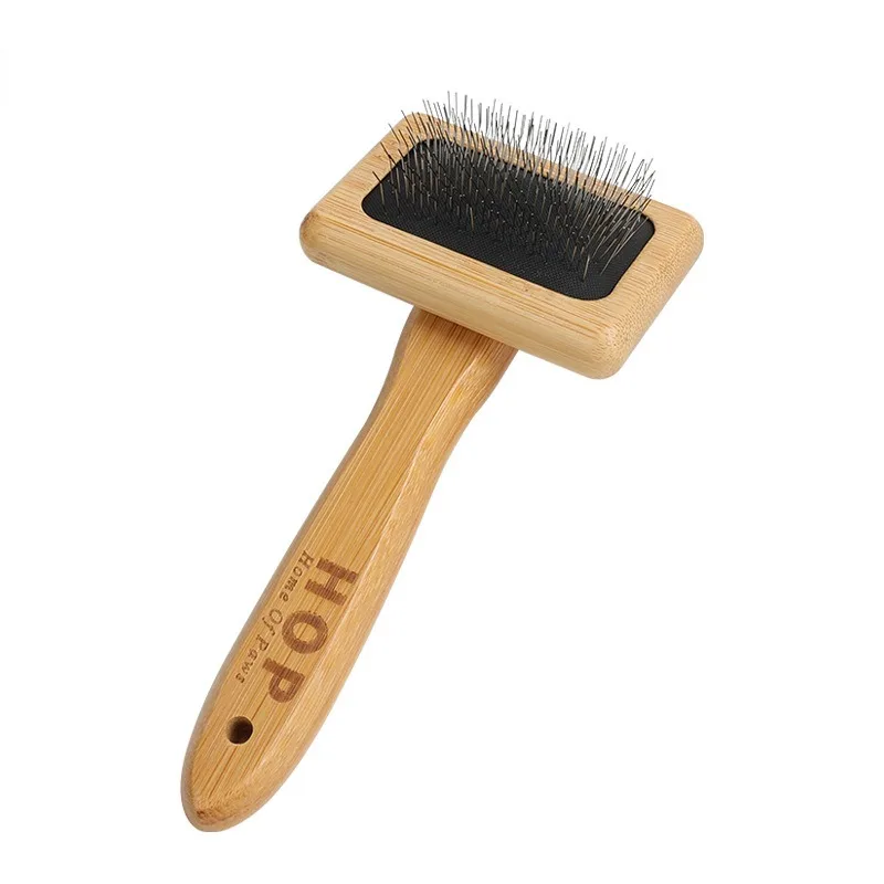 Pet Dog Brush Bamboo Comb Shedding Hair Remove Needle Cat Brush Combs Grooming Tool for Dog Pet Cleaning Supplies Accessories