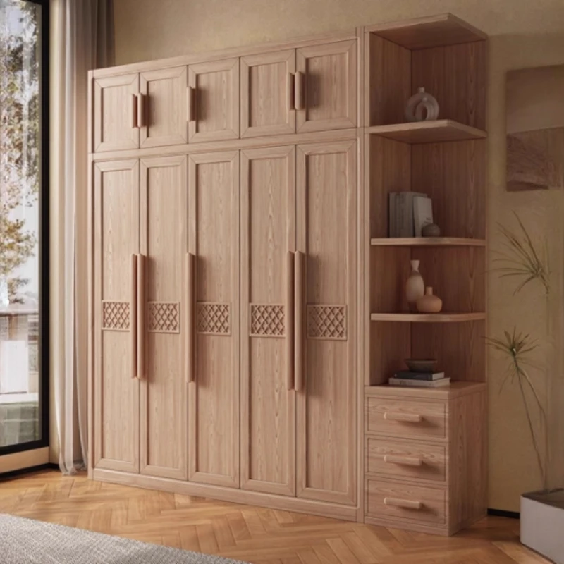 Multilayer Nordic Wardrobe Luxury Doors Modern Open Closets Bedroom Wardrobes Shelf Drawers Rangement Chambre Bedroom Furniture