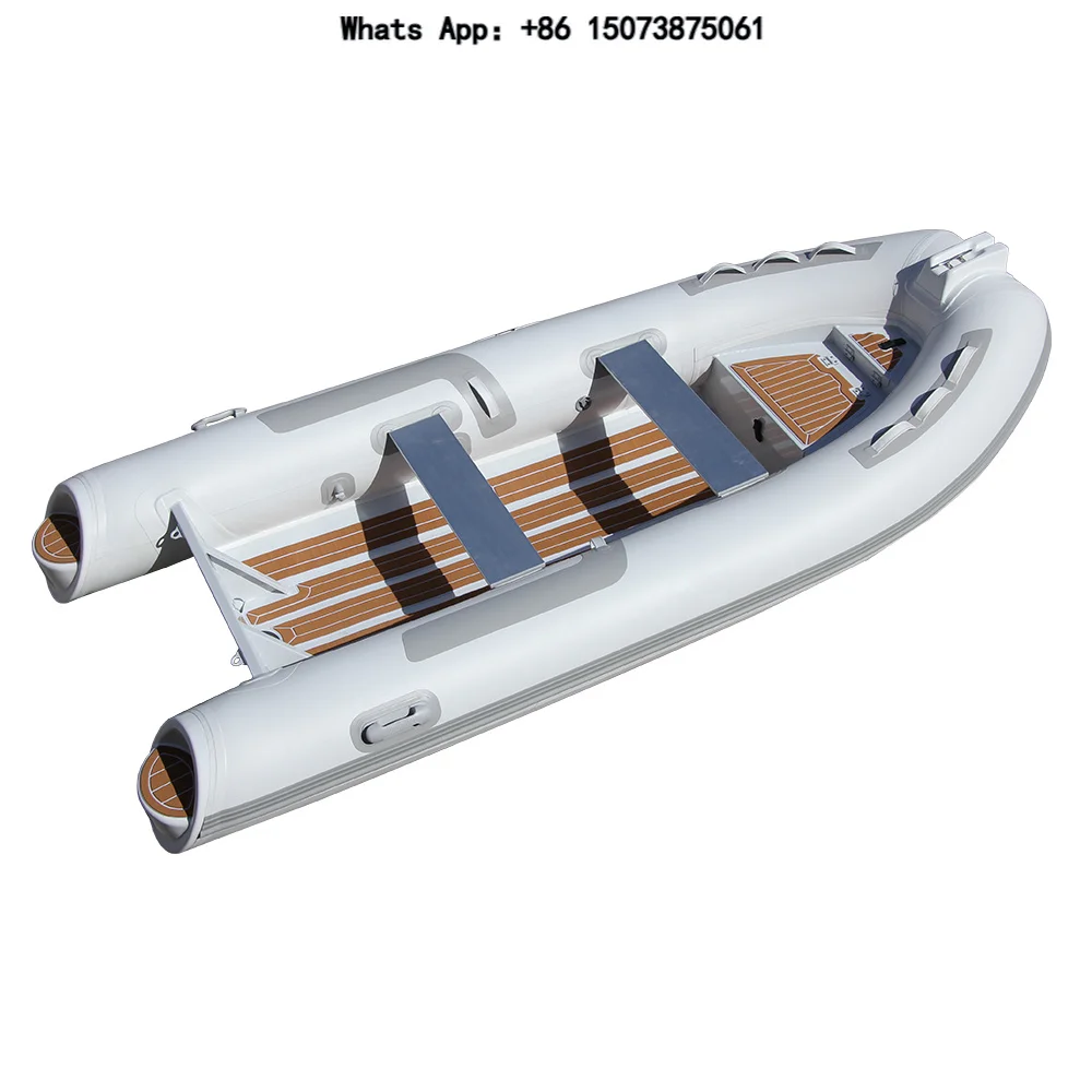 Zhenbo Aluminum Hull Inflatable Semi-Rigid Rib Sailing Yacht with Outboard Engine 3.3m Length PVC/Hypalon Materials