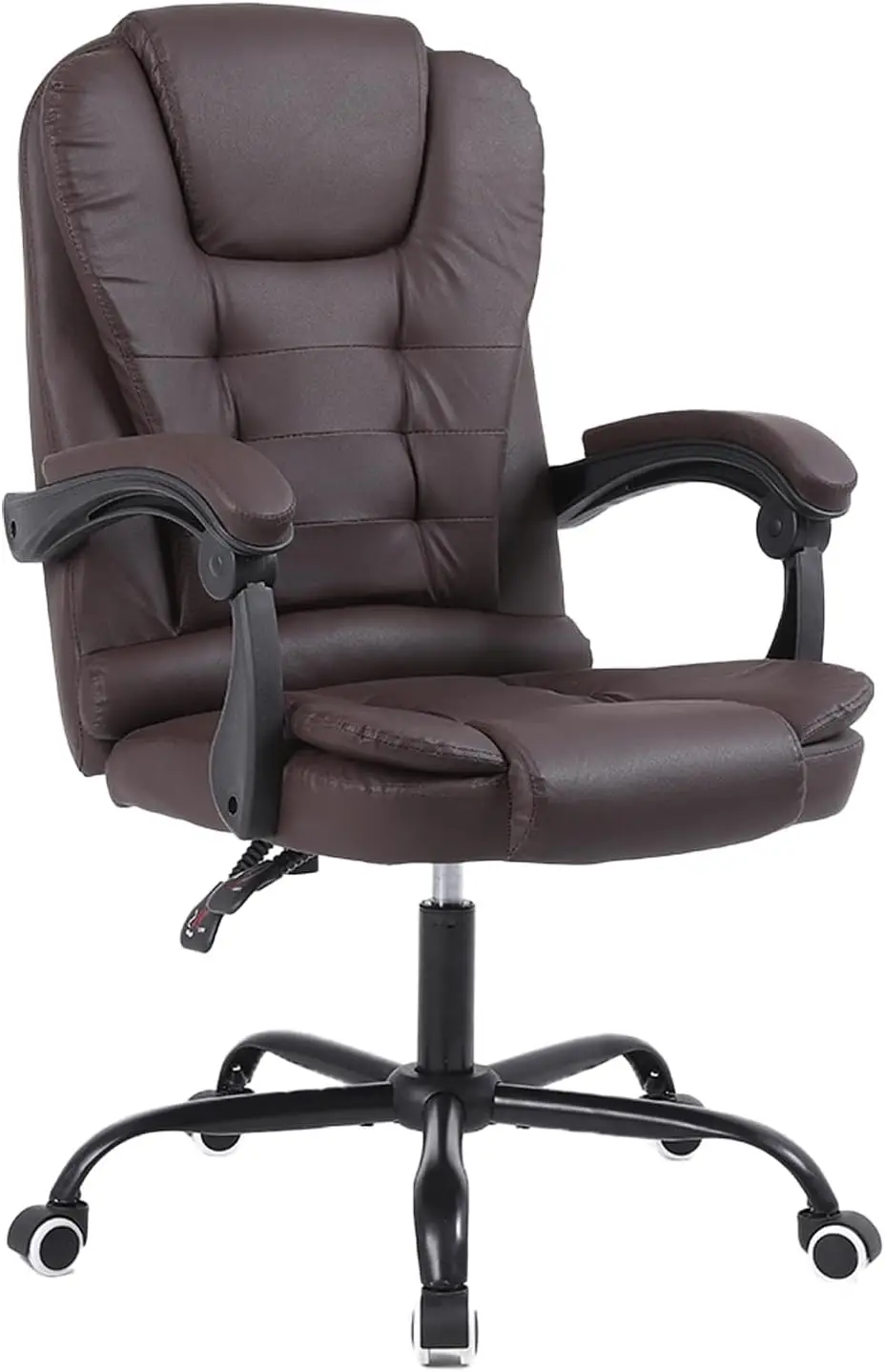 Swivel Chair Office Chair Heavy Duty Executive Reclining Computer Swivel Chair (Brown) Gaming Gamer Ergonomic Armchair