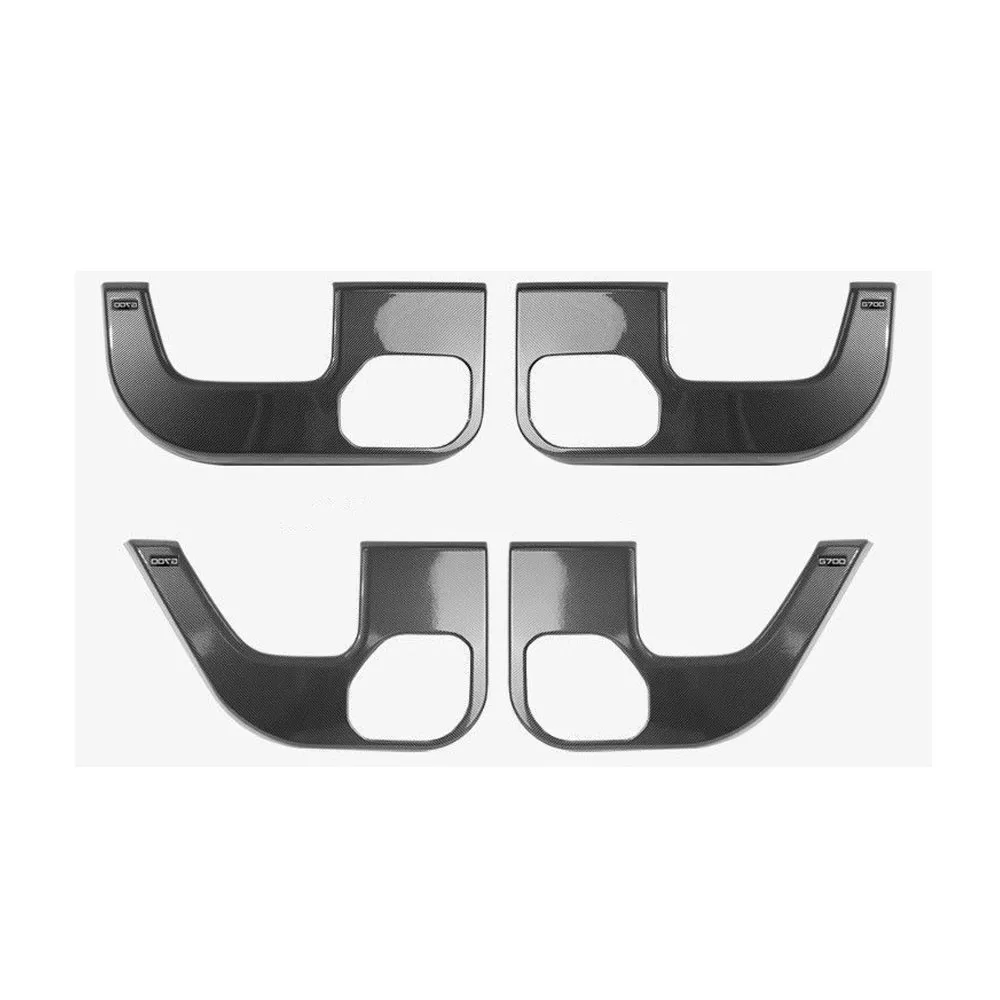 For Jetour G700 Door Kick Plates Door Panels All Inclusive Kick Protection Pads Carbon Fiber Kick Pa Interior Supplies