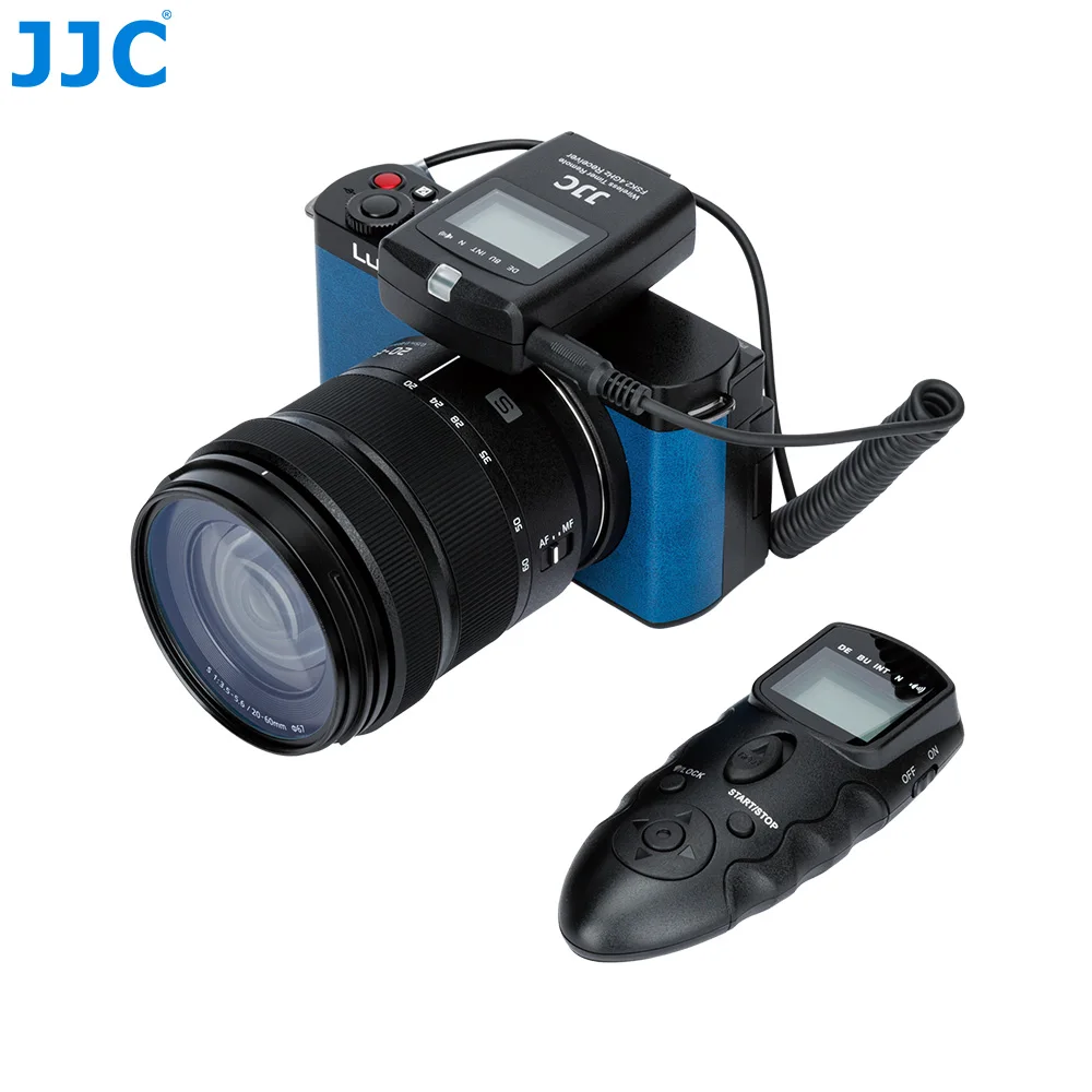 JJC DSLR Camera 100M Transmitter 2.4GHz 56 Channels RF Wireless Timer Remote Control for Panasonic LUMIX S9/G100D