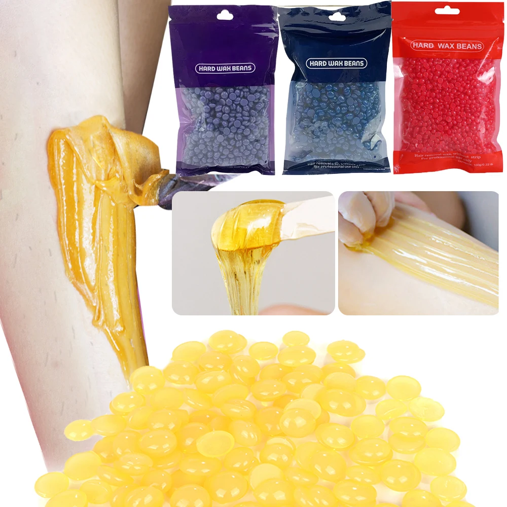 Dehairing Honey Wax Beans Skin Care Hard Wax Beans Hair Removal Wax Body Beauty Bikini Wax Wax Strips Whole Body Unisex