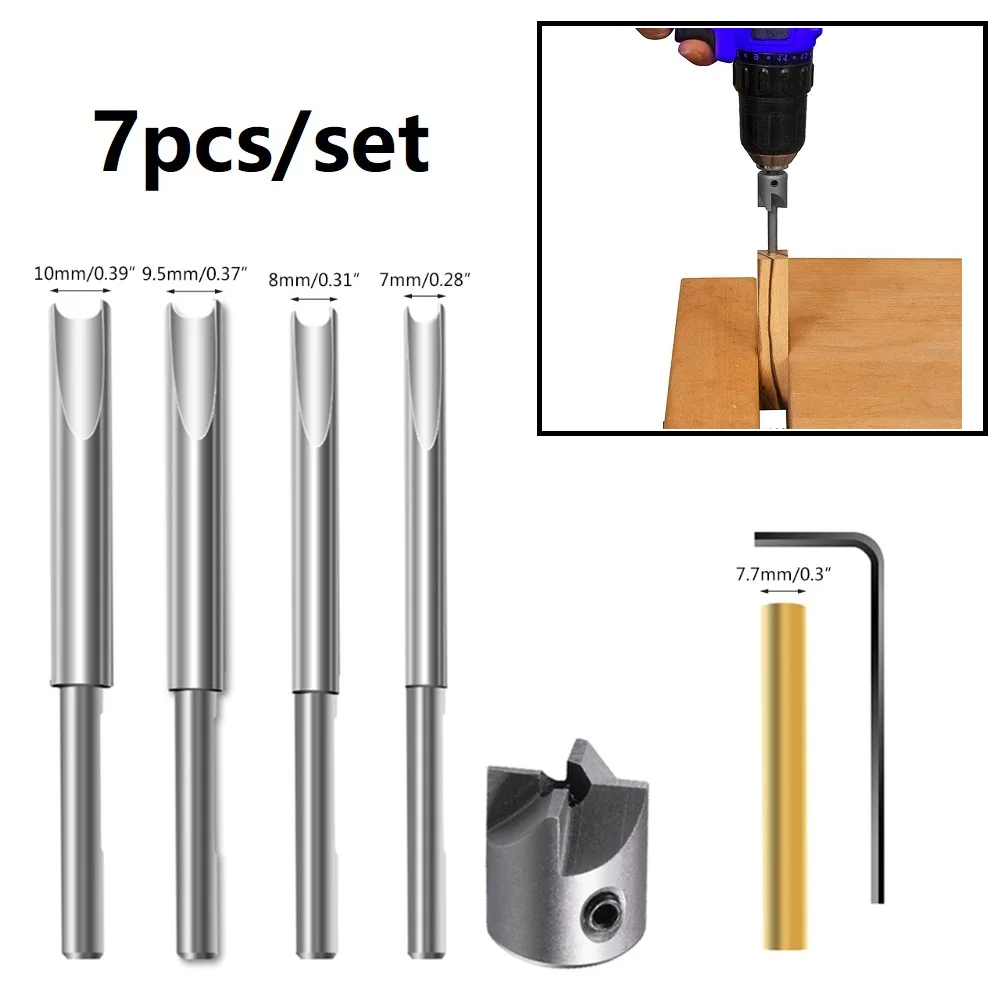 7Pcs Milling Cutter Wood Turning Tool Trimming Tools Pen Making Kit For Woodworking Machine Carpentry Tools Parts