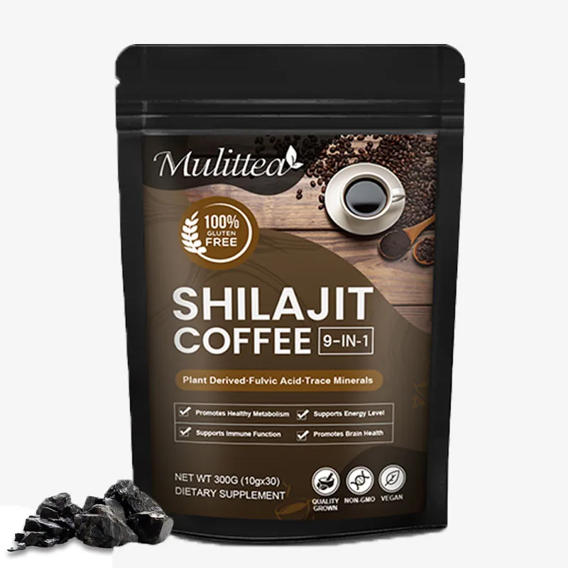 Mulittea Pure Himalayan Organic Shilajit Resin Contains 85+ trace Minerals and Futretinoin For Focus and Energy Immunity