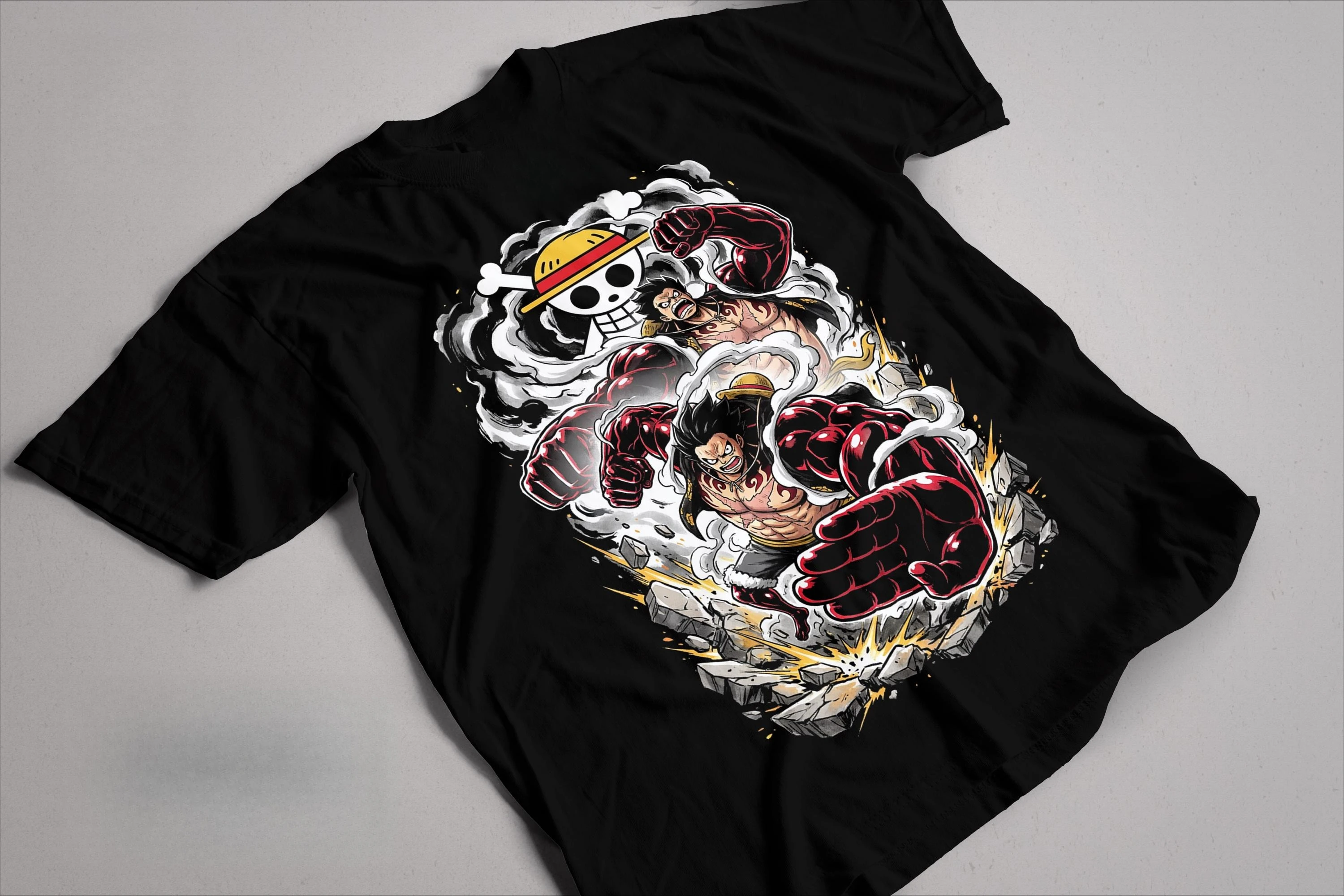2026 Summer ONE PIECE Retro Cosplay T-shirt Men's Oversize Casual Cotton Printed Short-sleeved Unisex Children's Sports Shirt