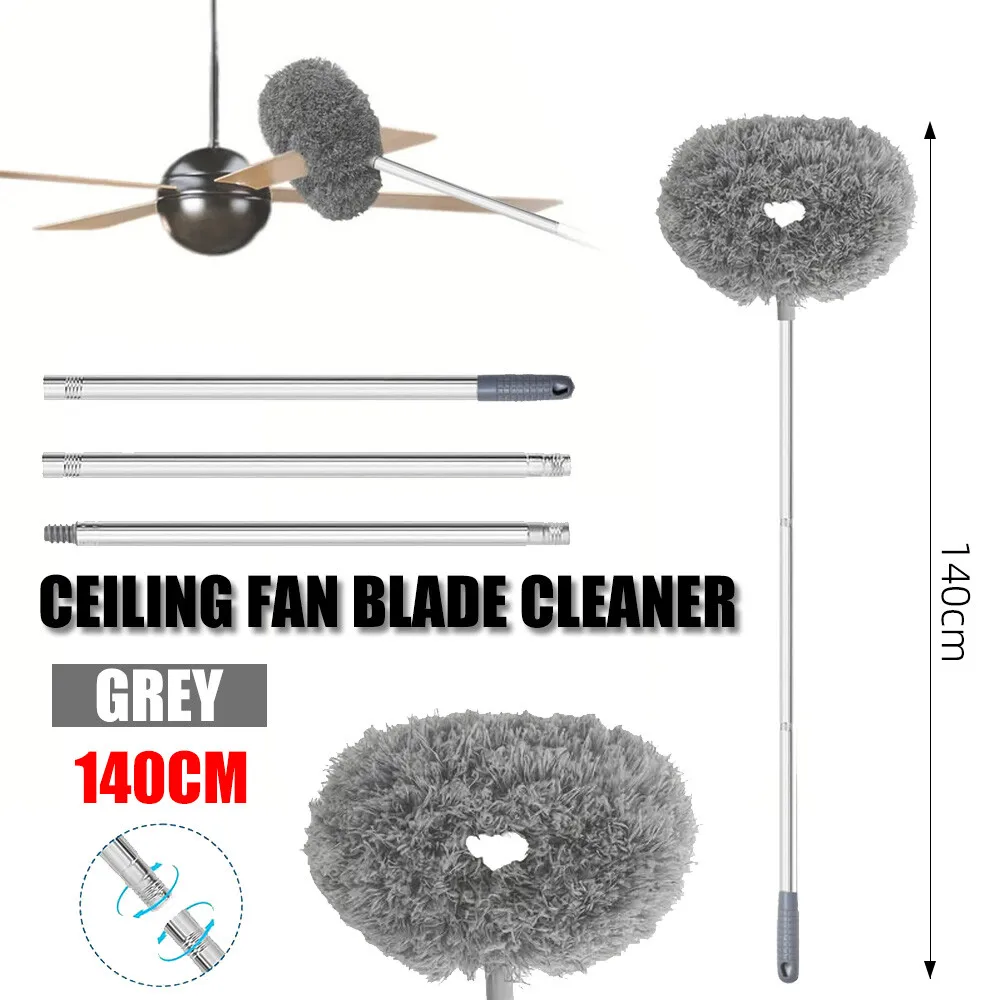 Ceiling Fan Blade Cleaner Duster Brush Washable for Wall Door Window Dust Removal Household Cleaning Tool