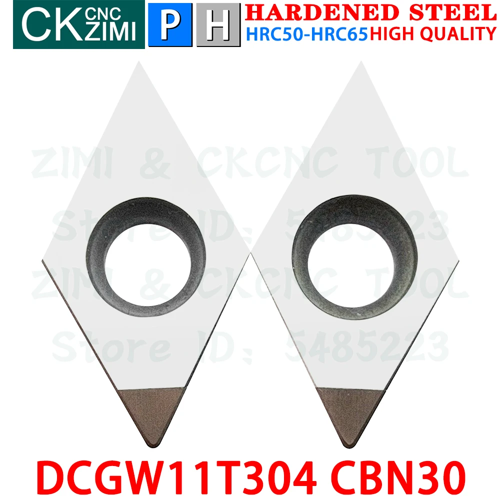 DCGW11T304 CBN30 DCGW 11T304 CBN Boron Nitride inserts turning inserts CNC Metal cutting lathe tool DCGW 11T3 for hardened steel