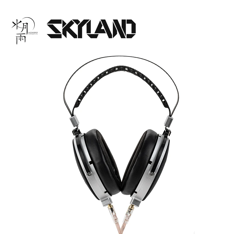 MOONDROP SKYLAND Открытая задняя часть 10omm Патентный плоский драйвер HiFi Полноразмерные наушники с двойным сменным кабелем 3,5 мм