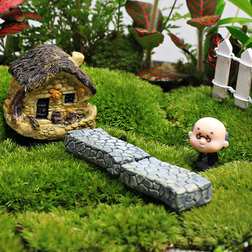 10Pcs Micro Villa Decoration Mini House Models Fine Workmanship Non Fade Resin Landscape Adornment for Aquarium Microscaping