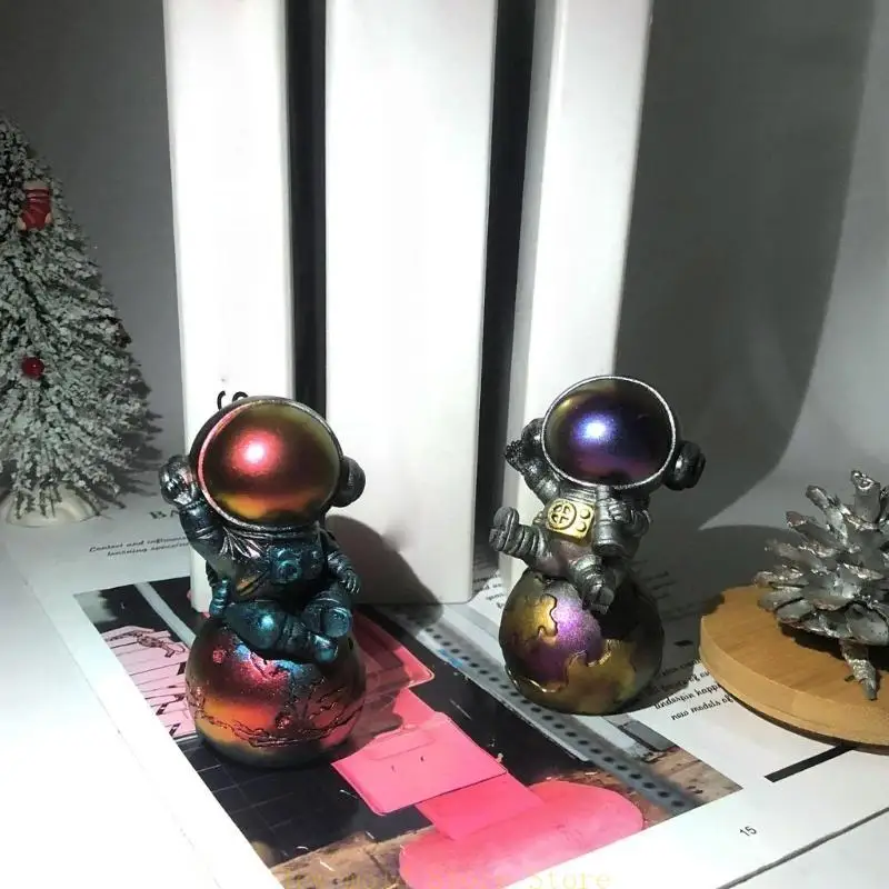 

C71B Diy Crystal Drop Gypsum Abrasive Astronaut Jewelry Mold