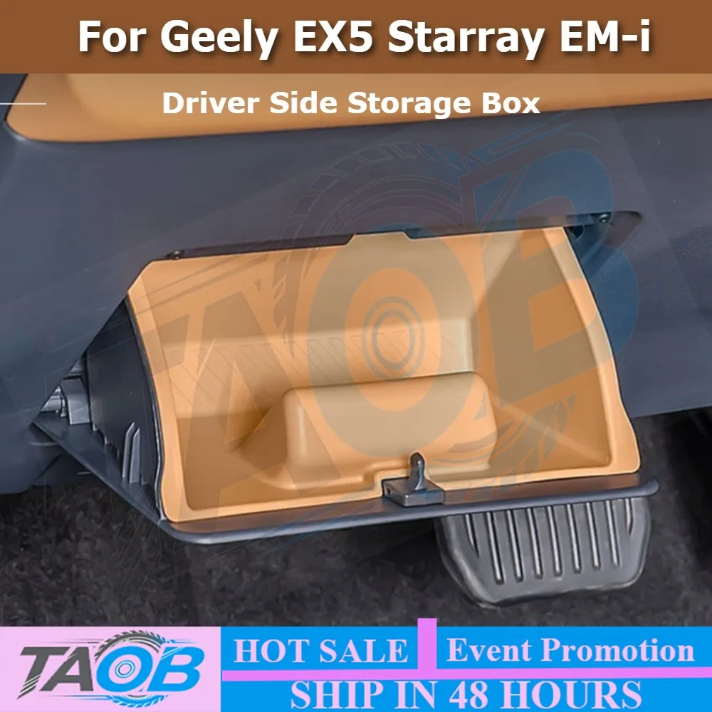For Geely Starray EM-i EX5 EM-i 2025 2026 Driver Side Storage Box Document Organizer Multifunctional Holder Interior Accessories