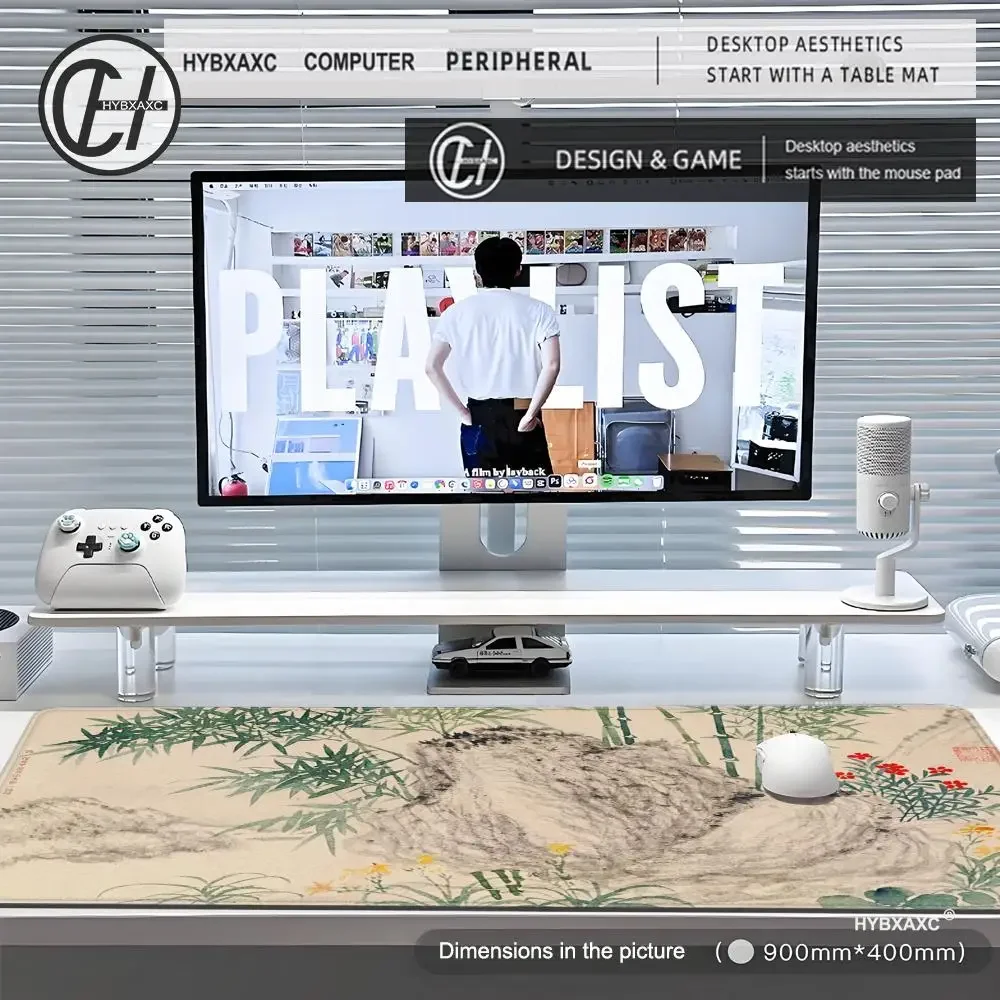 Chinese Style Ink Painting Mouse Pad Gaming XL Computer New Home Mousepad XXL Playmat Computer Desktop Mouse Pad Mouse Mat