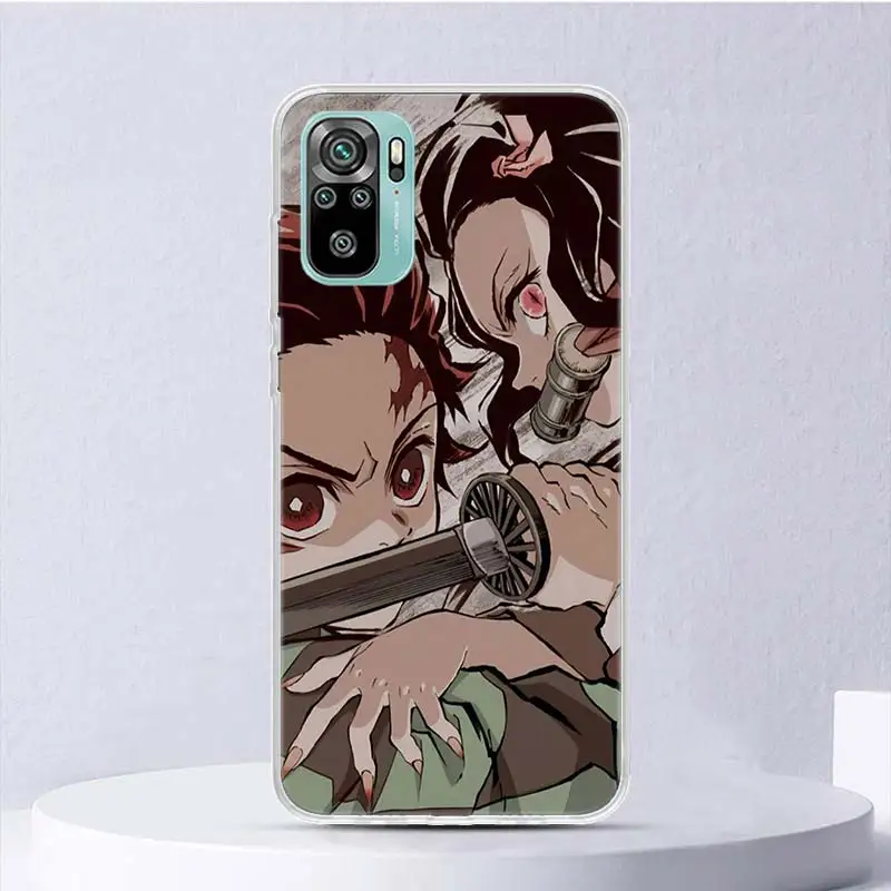 Tanjiro Demon Slayer Soft Case For Xiaomi Redmi Note 13 12S 11S 10S 12 11 10 Phone Cover 11T 11E Pro Plus 9 9S 8 8T Shell Coque 