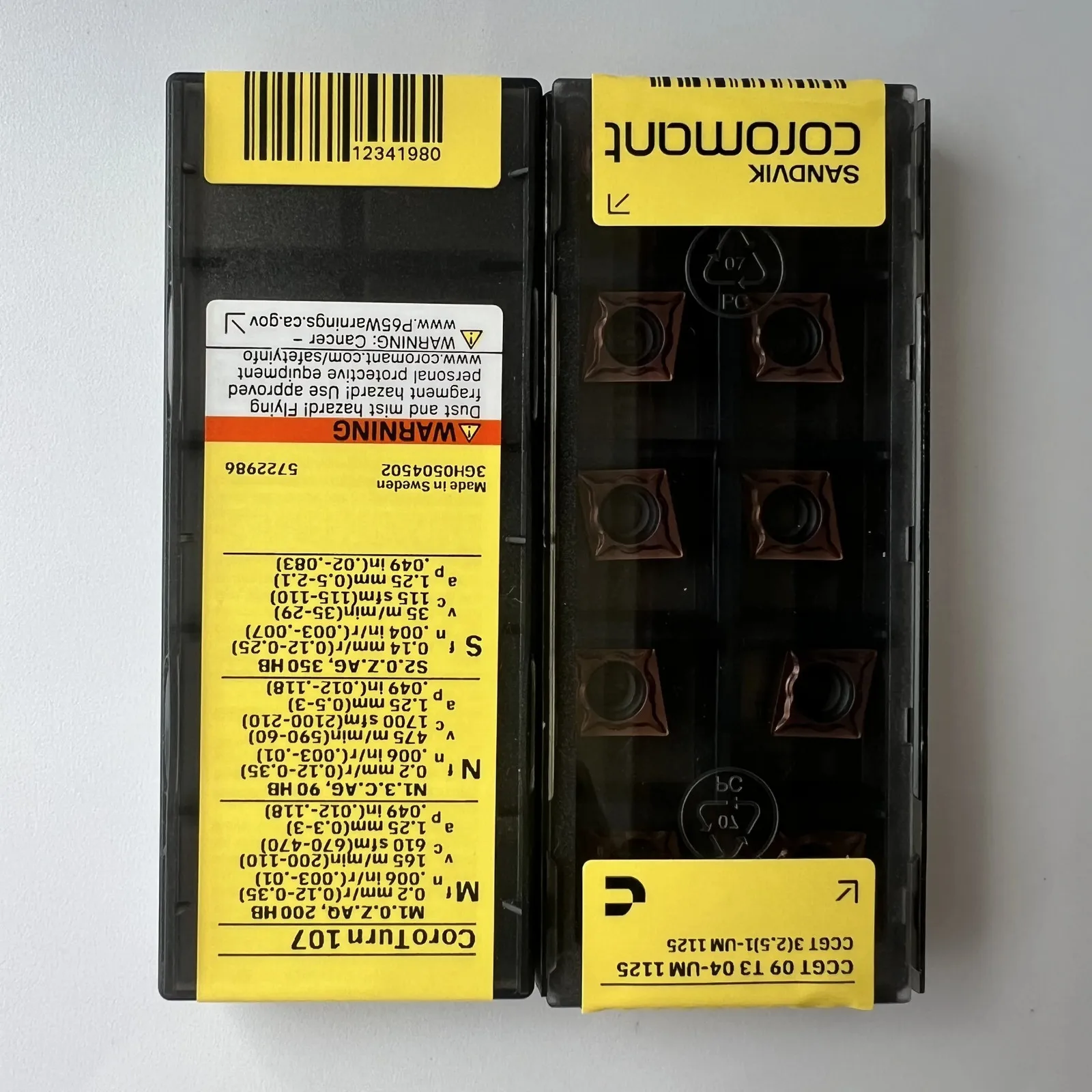 

SANDVIK / CCGT09T304-UM 1125 / Hard alloy CNC Blade 10 Pcs