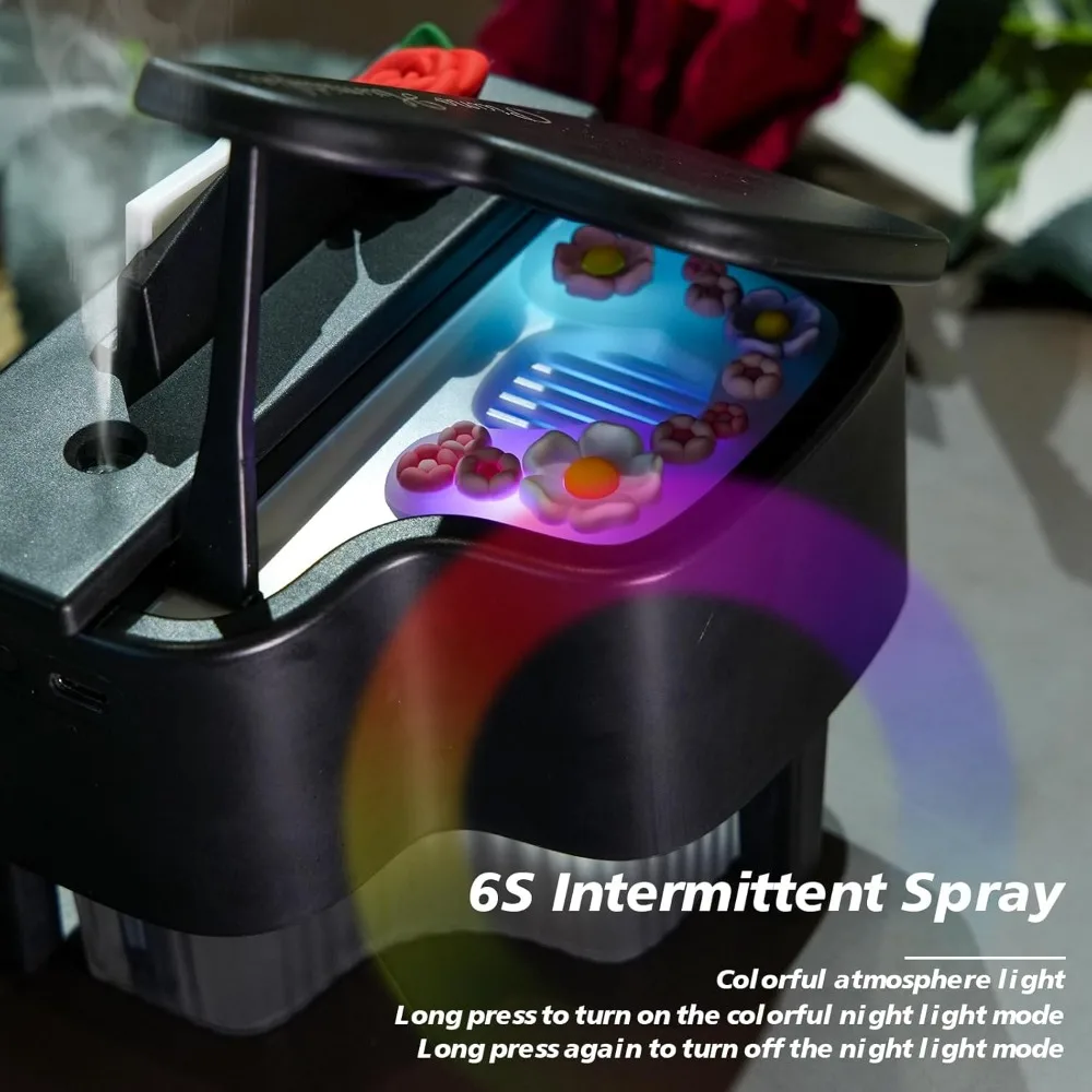 Piano Humidifier 350ml USB Aromatherapy Diffuser Colorful Night Light 2 Mist Modes for Home Office Bedroom Car Gift