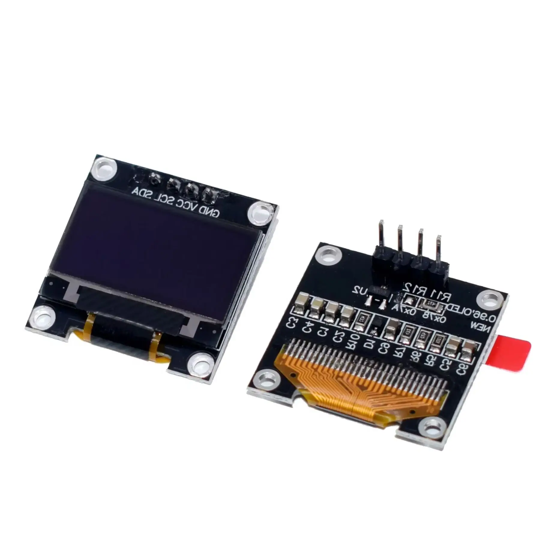 0.96- inch IIC Serial White OLED Display Module 128X64 I2C SSD1306 LCD Screen Board GND VCC SCL SDA 0.96" for arduino oled black