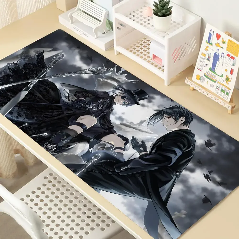 Anime Black Butler Mousepad Large Gaming Mouse Pad LockEdge Thickened Computer Keyboard Table Desk Mat